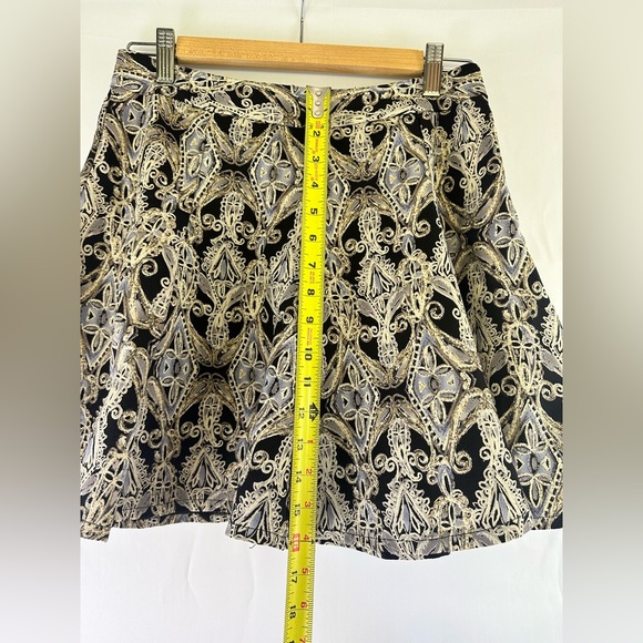 ✨ Flirty Short Circle Skirt - Deconstructed Paisley Print ✨ - Picture 8 of 11